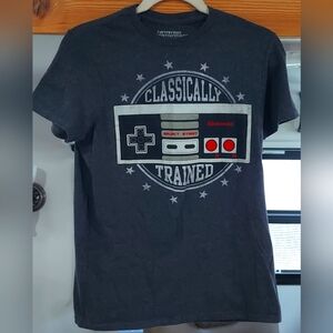 Nintendo Entertainment System Classically Trained T-Shirt Mens Small Gray